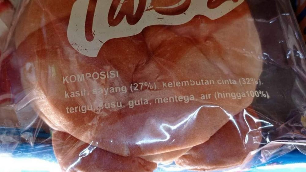 Potret kocak keterangan komposisi dikemasan makanan ini bikin ngakak dan garuk kepala